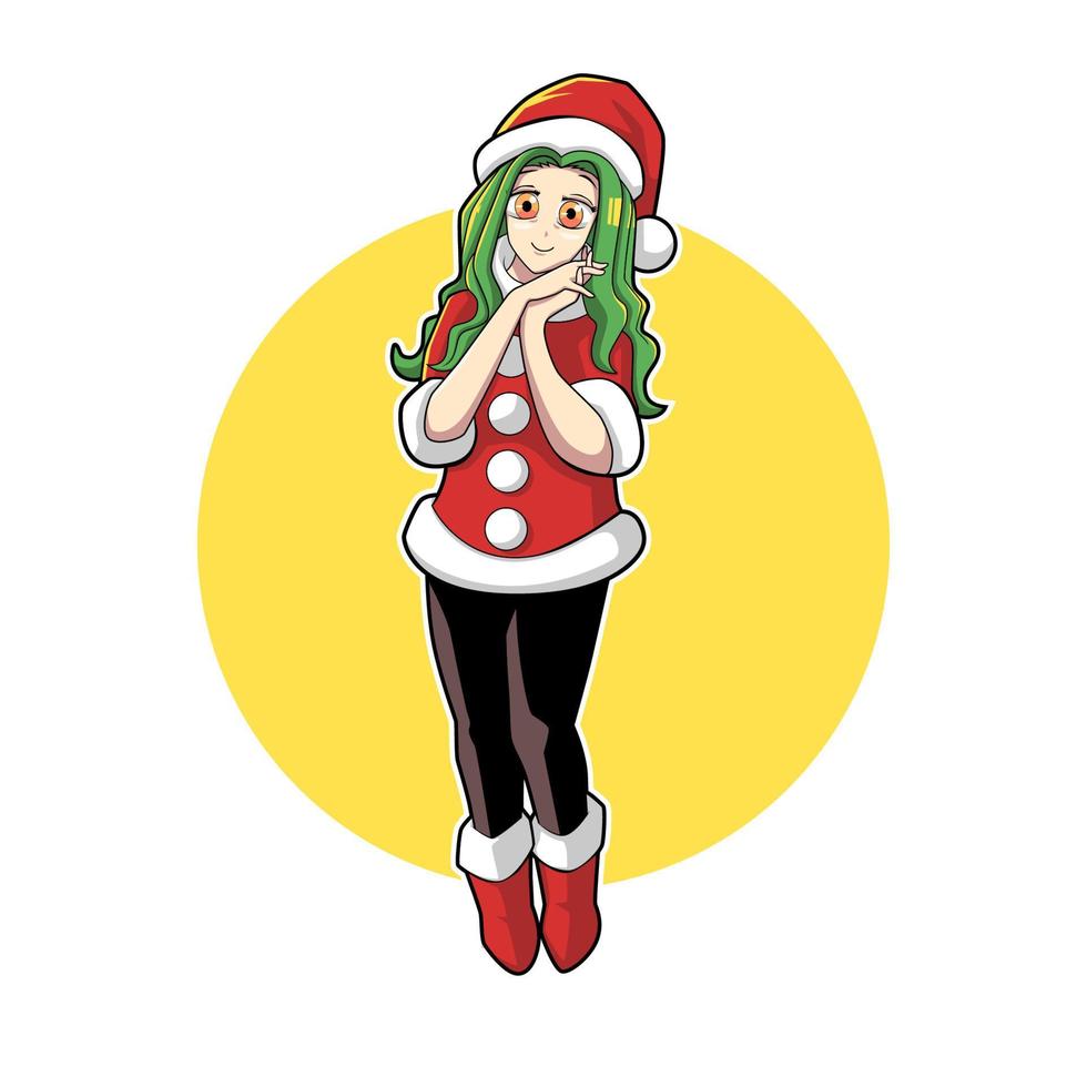 chisrtmas  girl vector illustration design