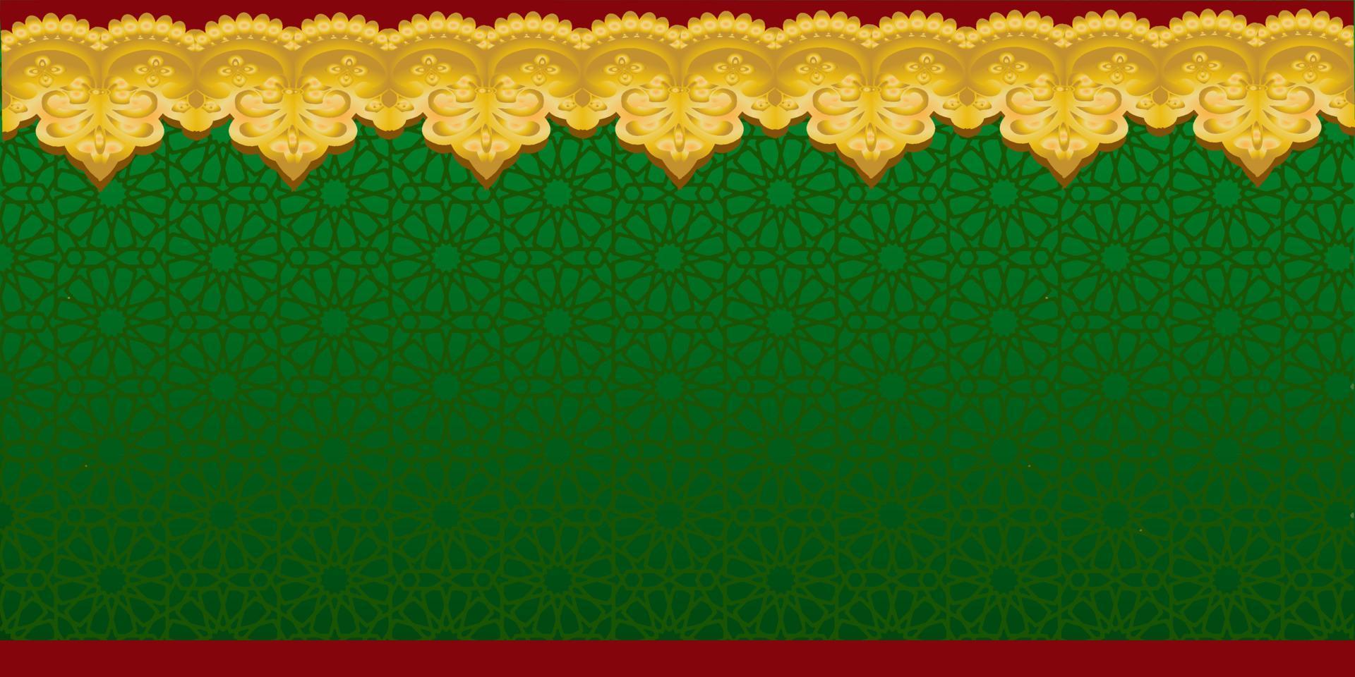 ornamental islamic background vector design