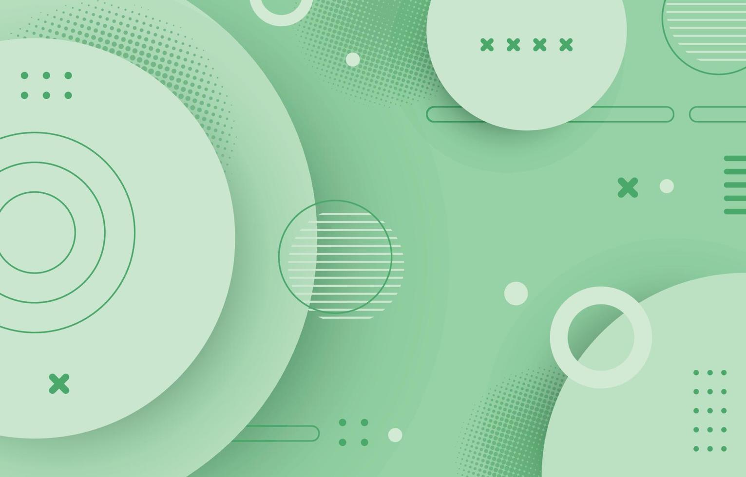 Circle Mint Green Background vector