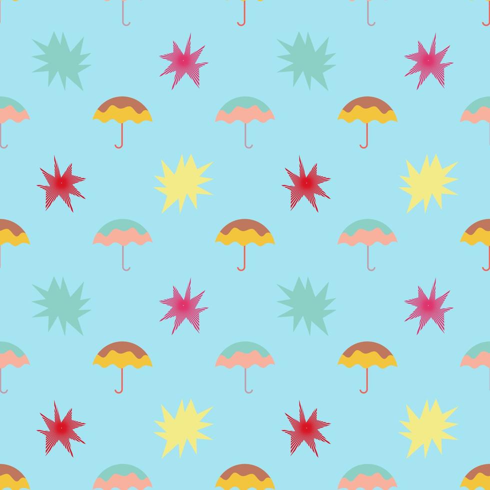 lindo patrón de paraguas. ventas de monzón vector