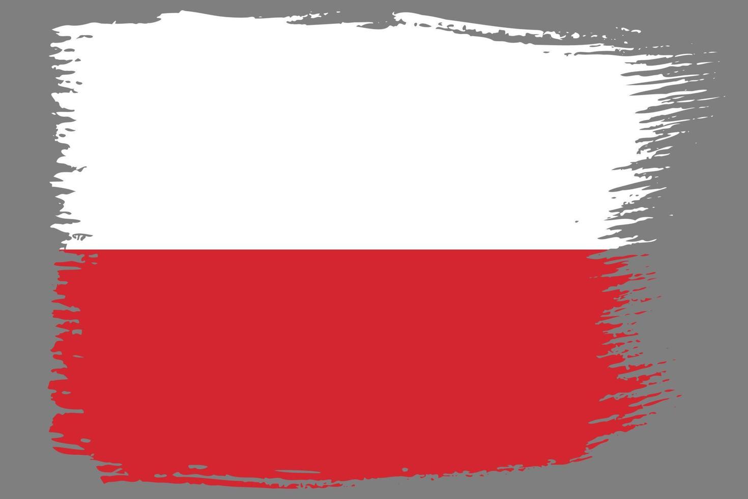 bandera nacional de polonia vector
