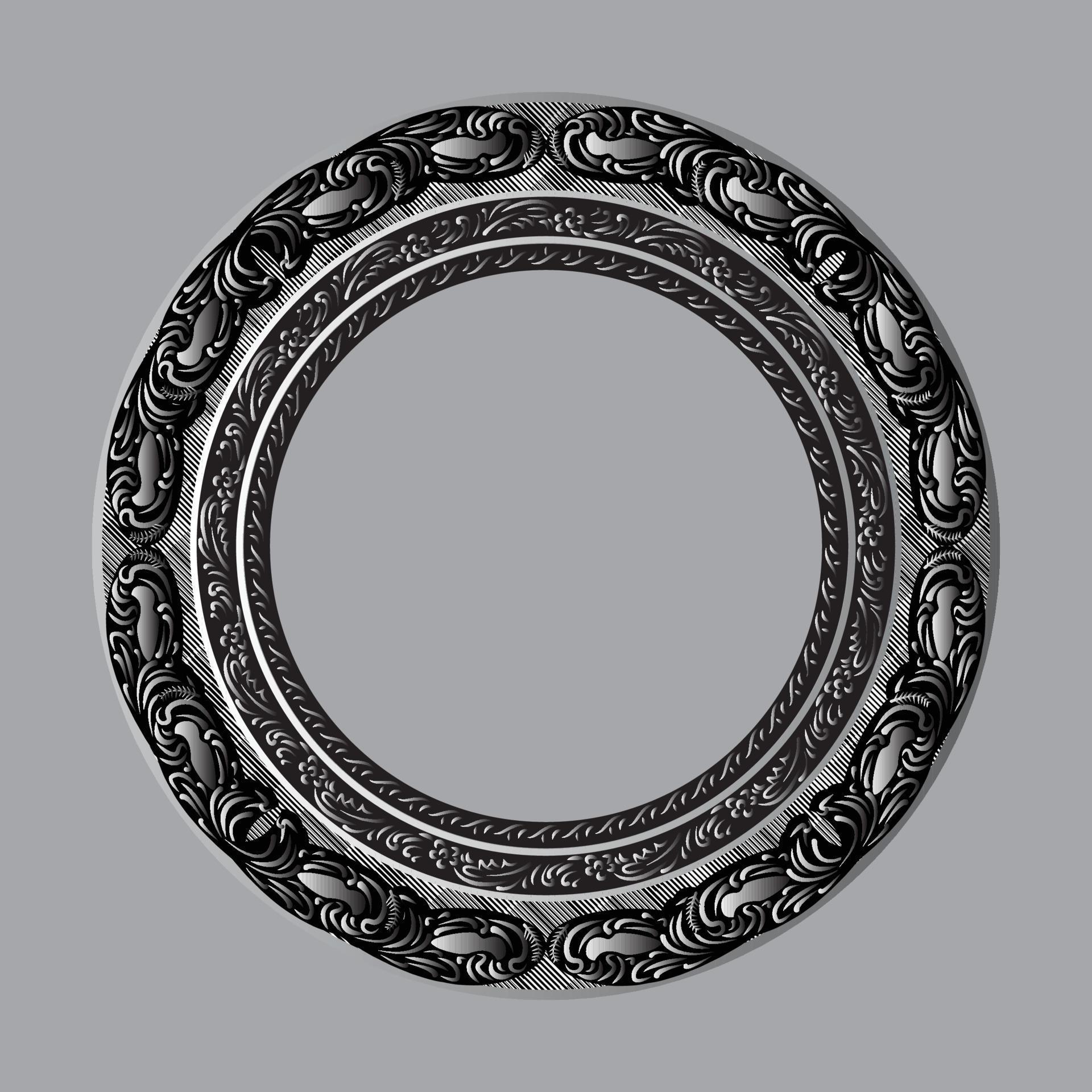 Circle metal frame 8602301 Vector Art at Vecteezy