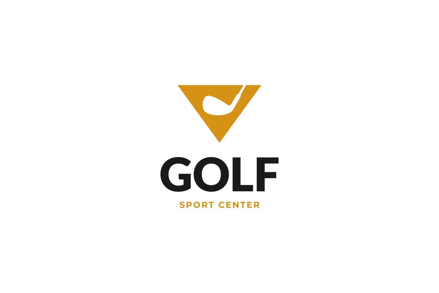 Flat golf bat logo vector icon illustration design