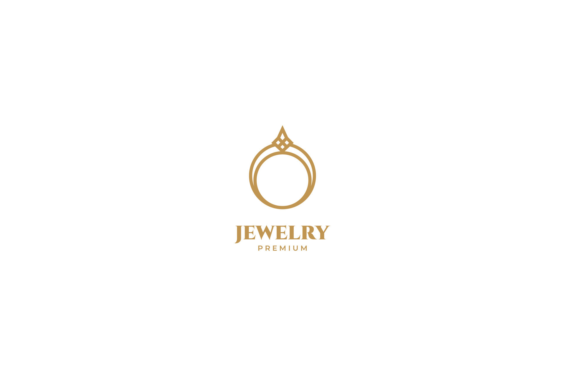 Flat ring jewelry logo vector icon design template. Elegant, beauty, royal 8602382 Vector Art at