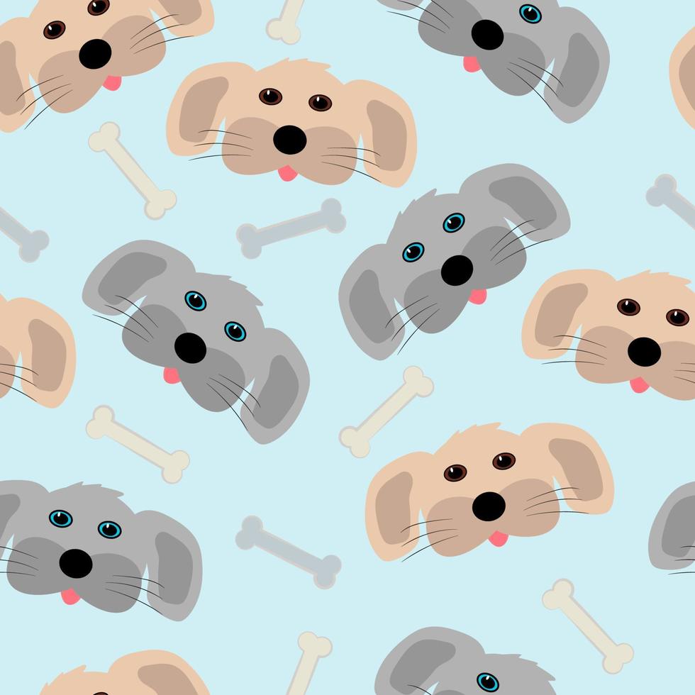 patrón impecable de lindas caras de perro y huesos sobre un suave fondo azul. ilustración vectorial fondo de pantalla de bebé 8602485 Vector en Vecteezy patrón impecable de lindas caras de perro y huesos sobre un suave fondo azul. ilustración vectorial fondo de pantalla de bebé 8602485 Vector en Vecteezy