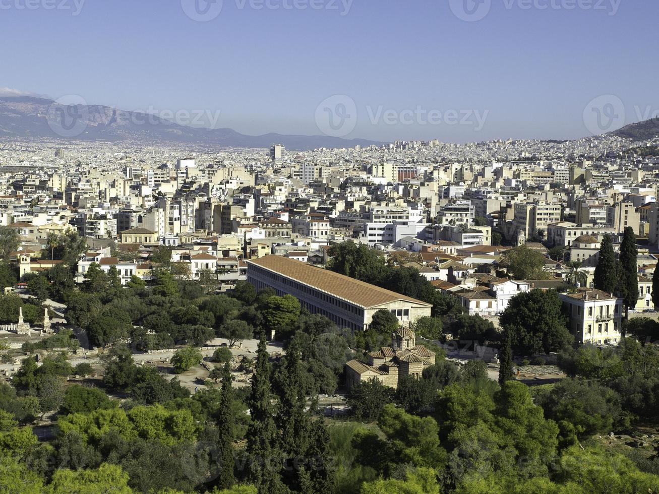 The city of Athens in greece photo