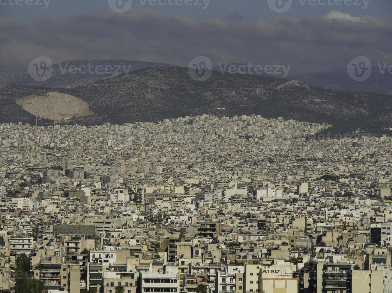 The city of Athens in greece photo