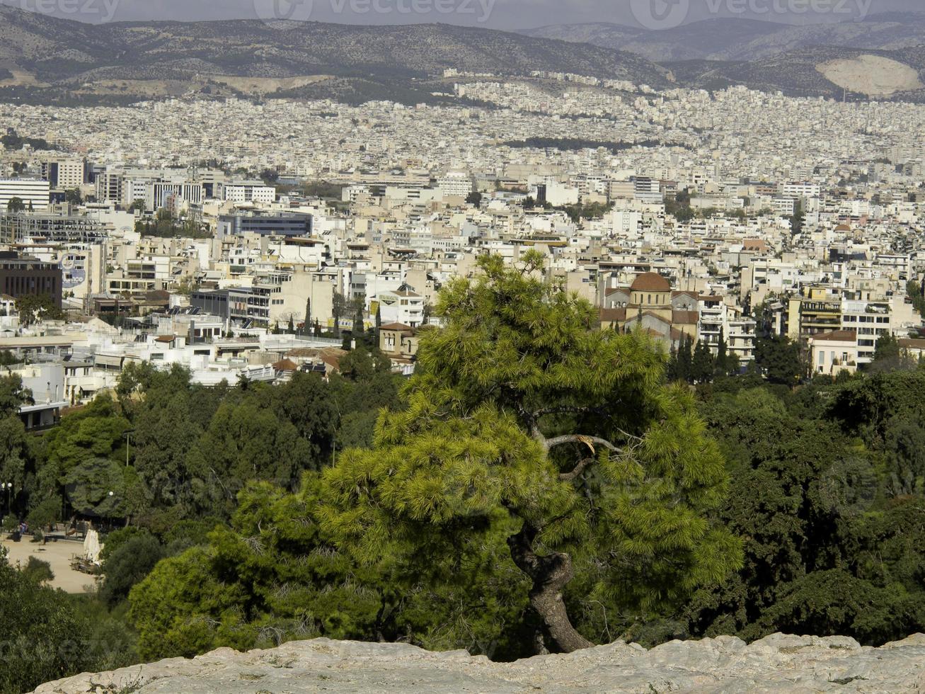 The city of Athens in greece photo