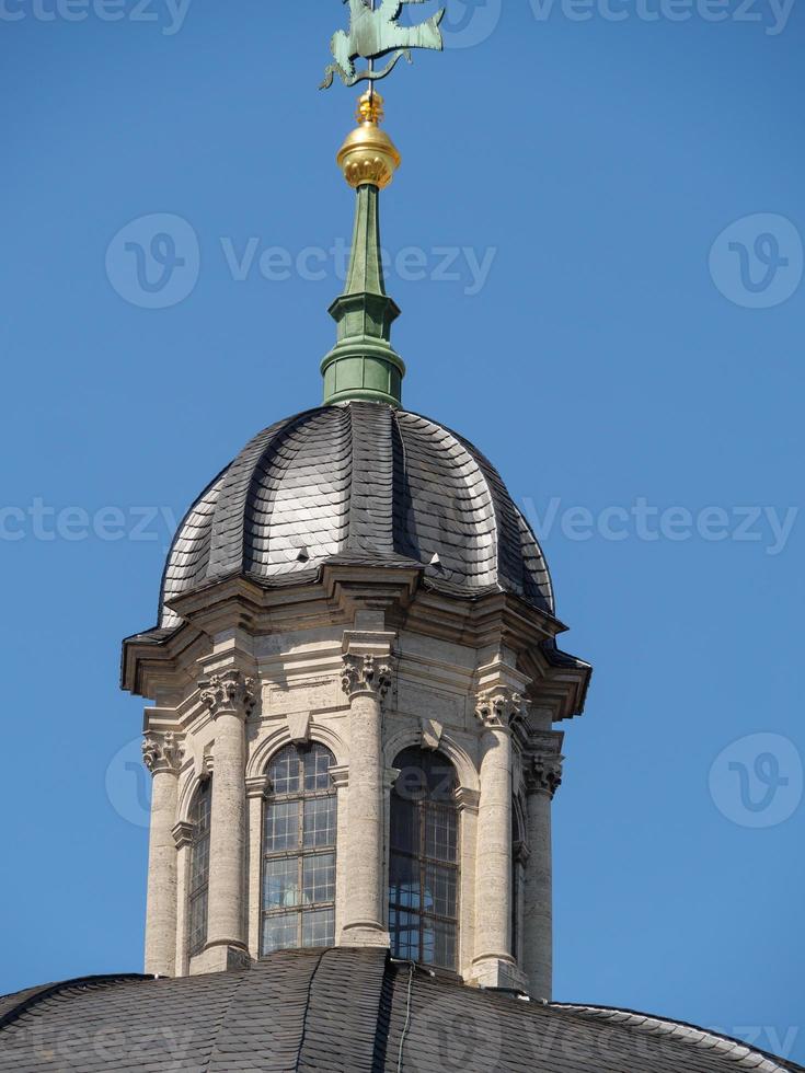 The city of Wuerzburg at the river main photo