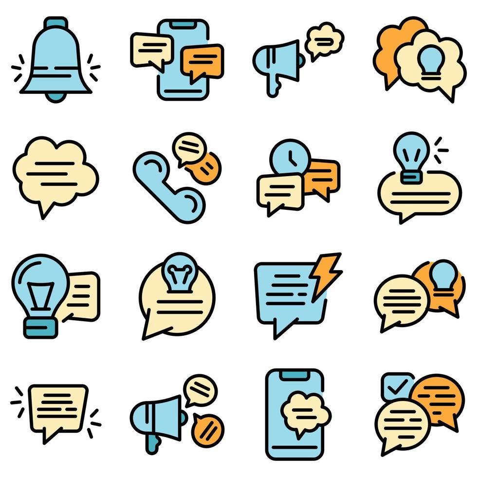 Tips icons set vector flat