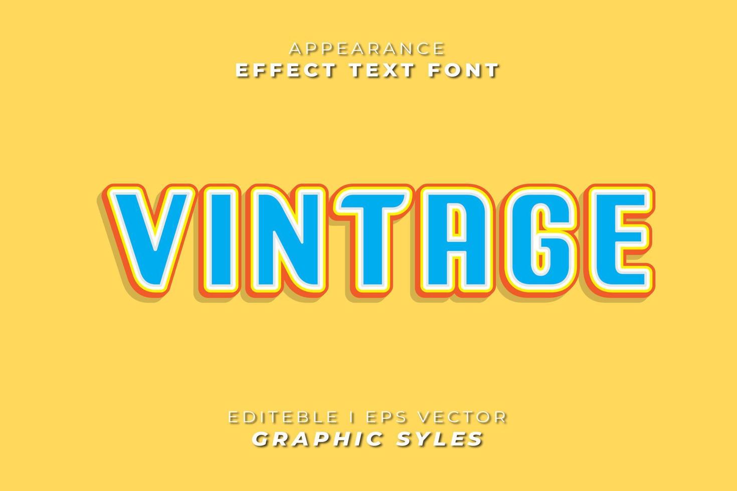 3D text effect sticker vector