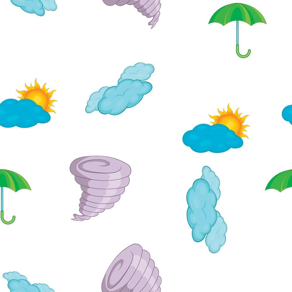 Weather pattern, cartoon style vector