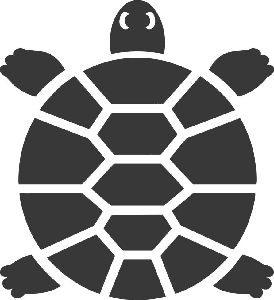 Turtle icon on white background. Vector illustration.