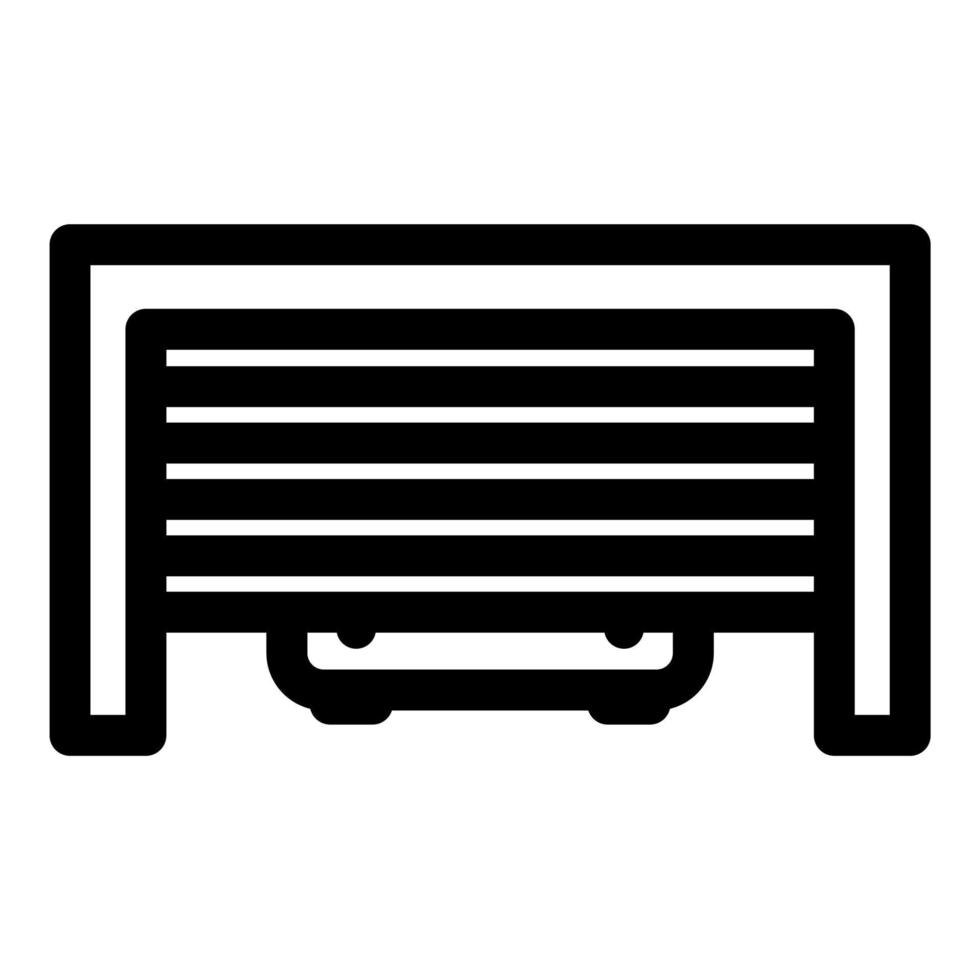 Car garage icon on a white background. Vector illustration.