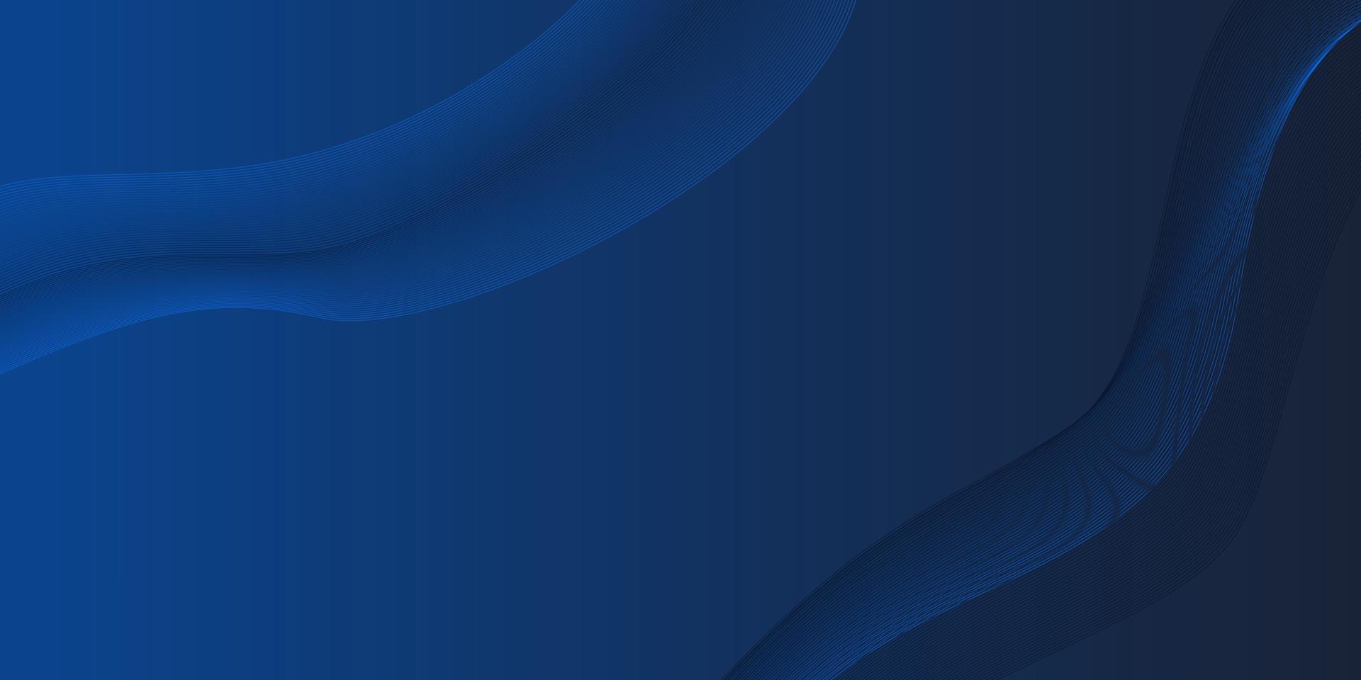 Dark blue abstract background with wave lines. 3d background. vector