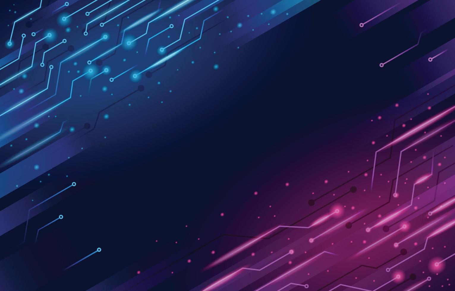 Dark Glow Futuristic Technology Concept vector