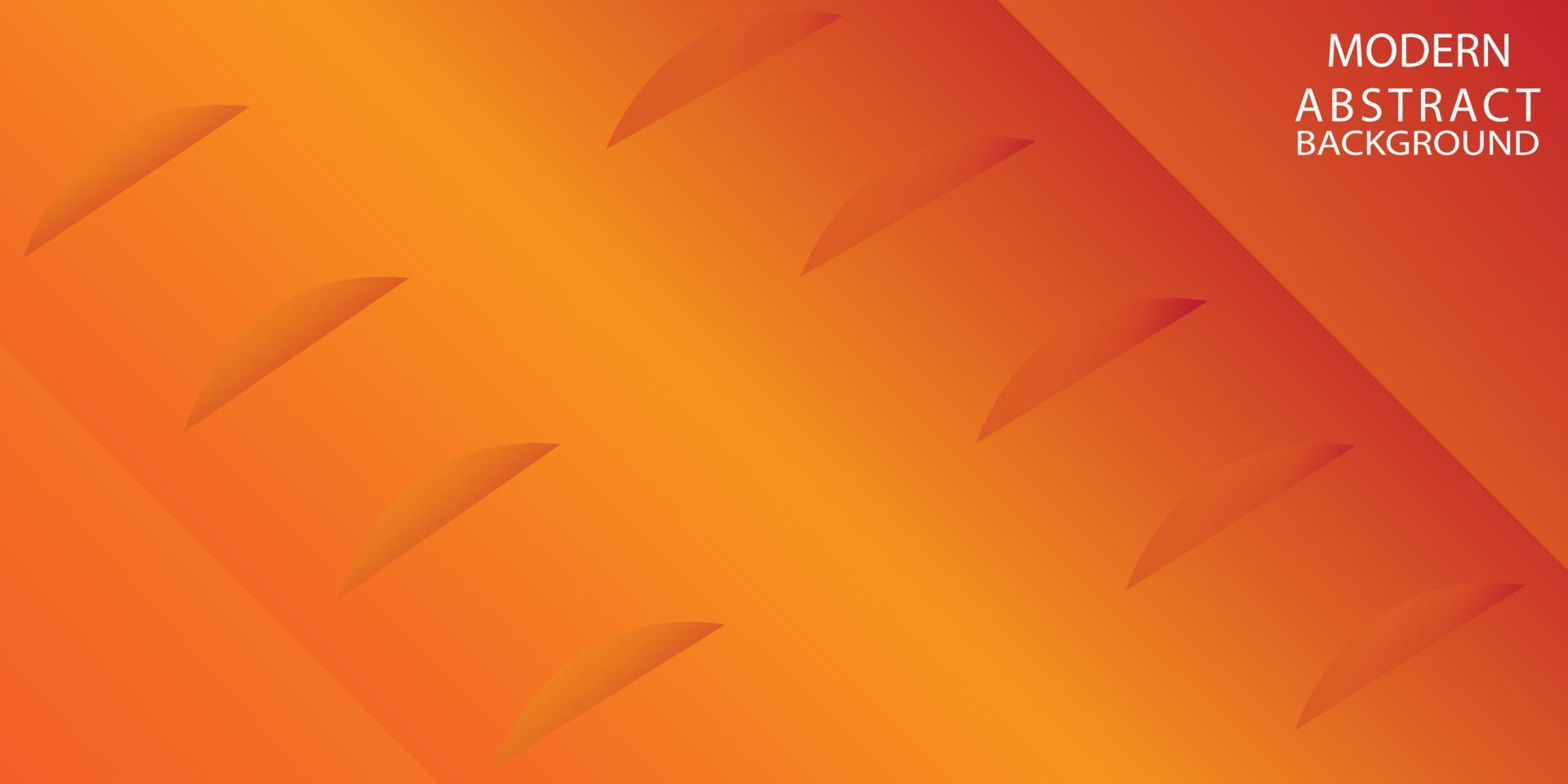 fondo de curva naranja abstracto con espacio de copia para texto blanco. diseño de plantilla moderno para portada, folleto, banner web y revista vector