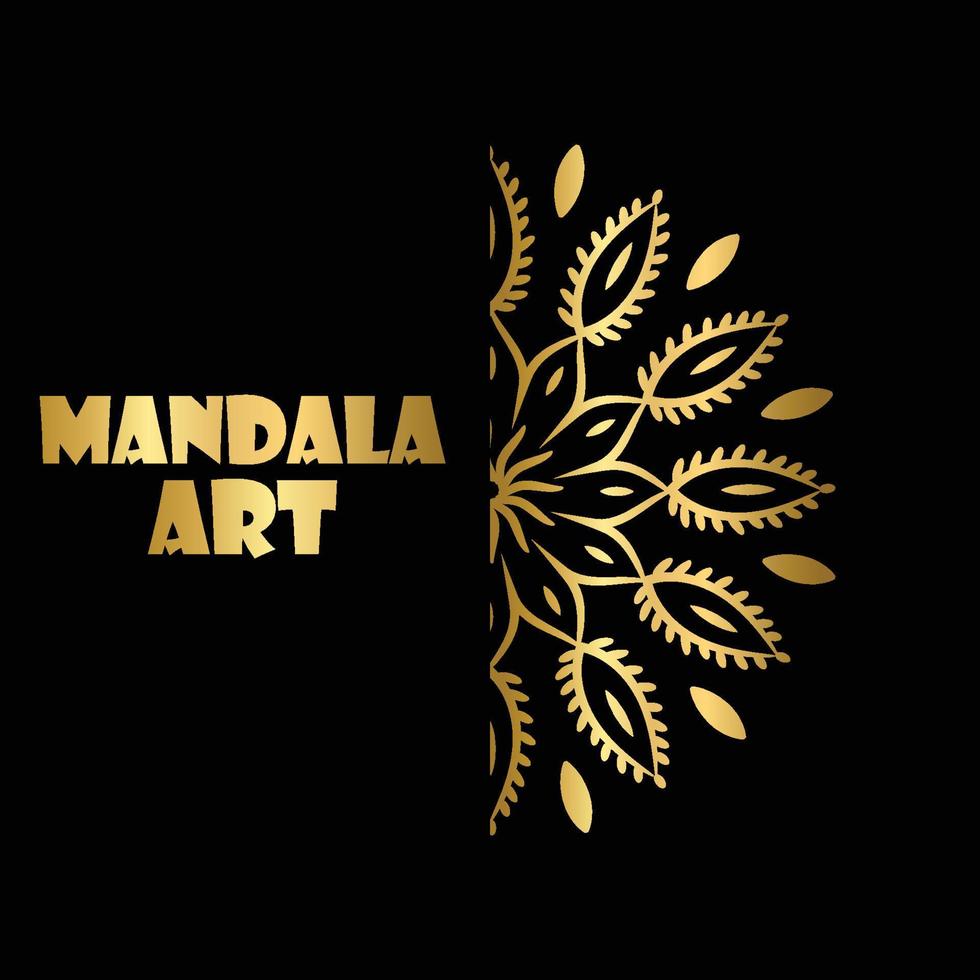 diseño de concepto de fondo de mandala plano vector