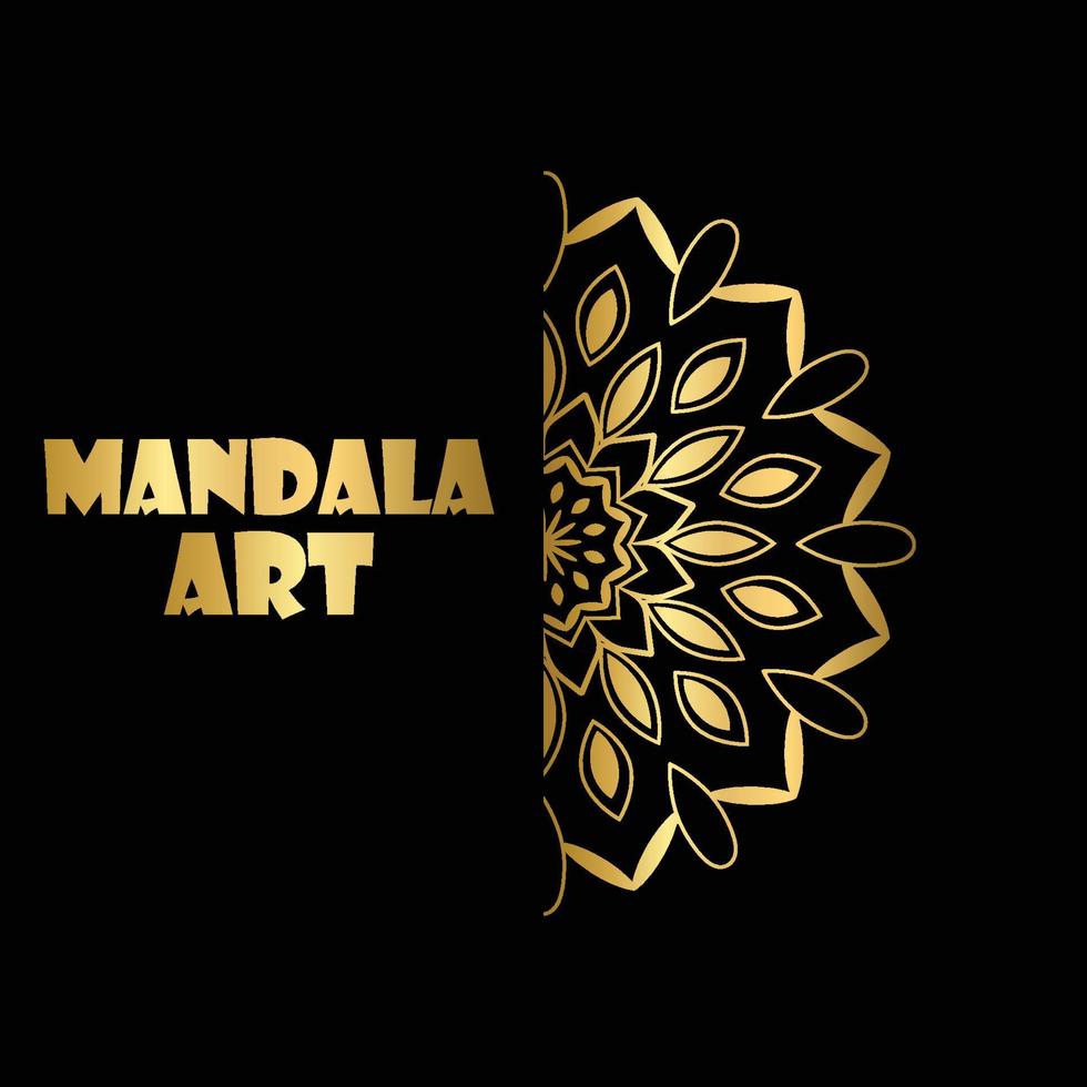 mandala patrón de lujo. vector