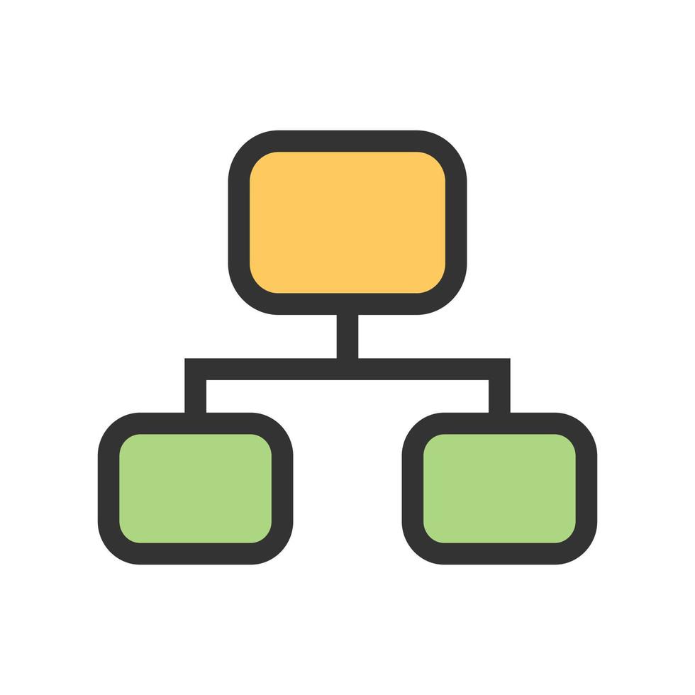 Network Filled Line Icon vector