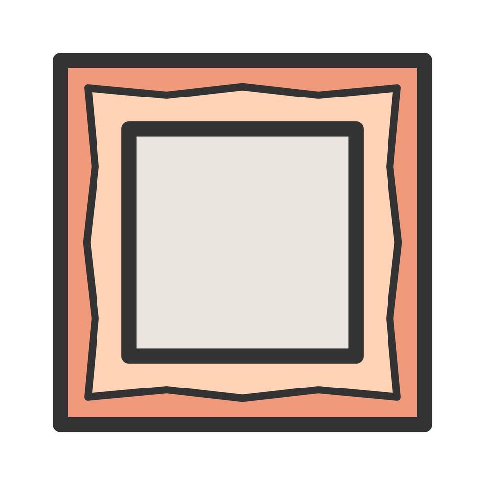 Frame II Filled Line Icon vector