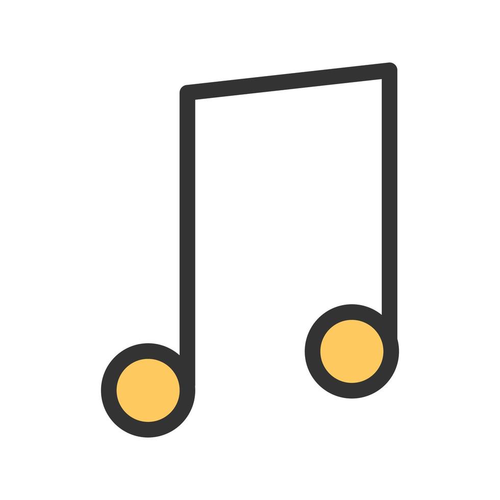 Music Filled Line Icon vector