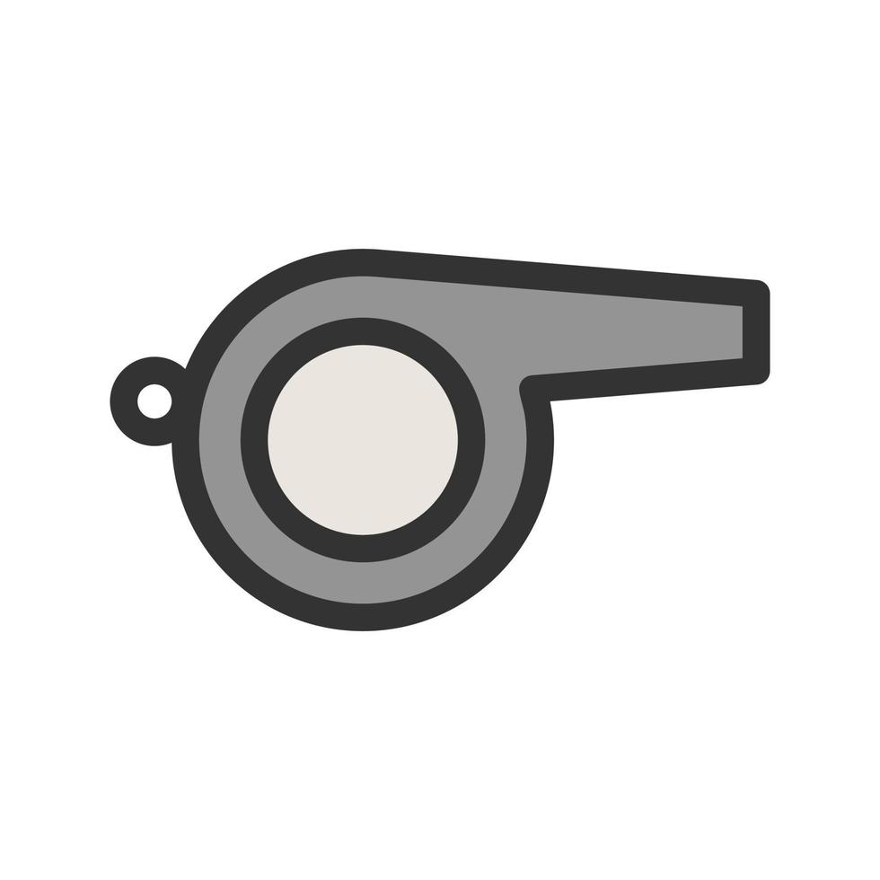 Whistle Filled Line Icon vector