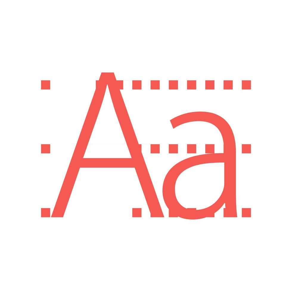 Alphabet Filled Line Icon vector