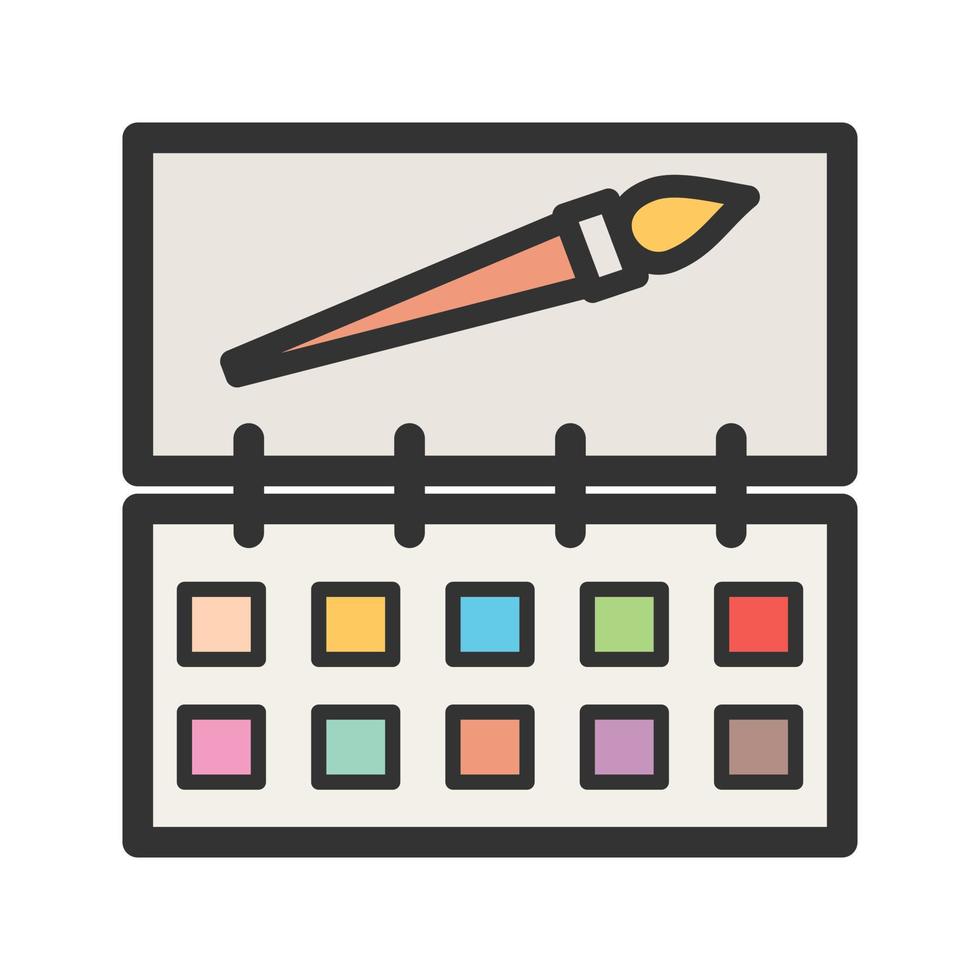 Colors Box Filled Line Icon vector