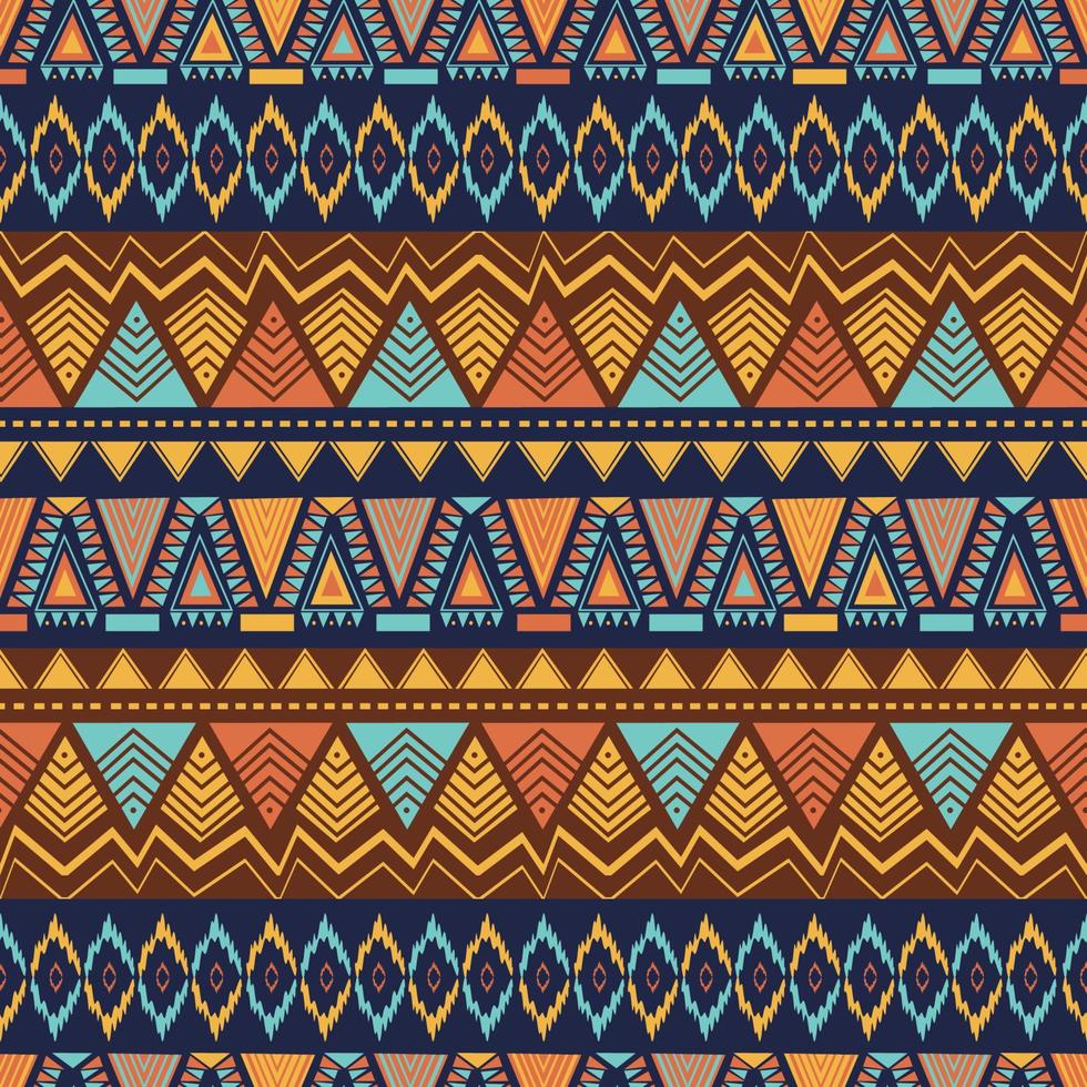 Ethnic seamless pattern with hand drawn geometric abstract. vector