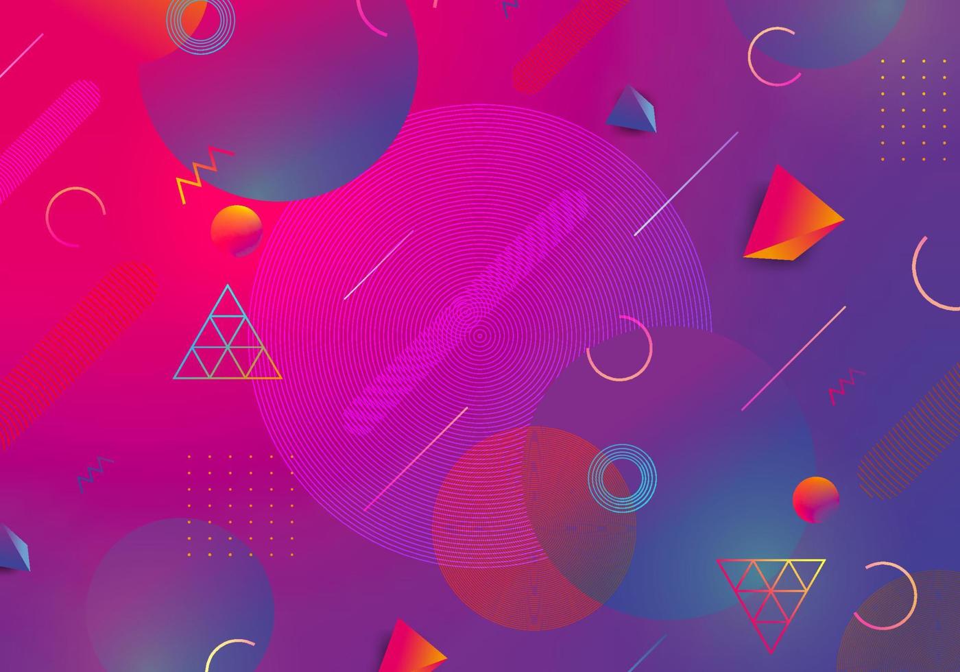 Geometric abstract background with trendy decoration vector