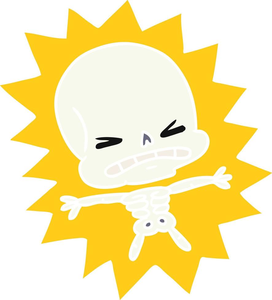 cartoon of a scary skeleton 8607795 Vector Art at Vecteezy