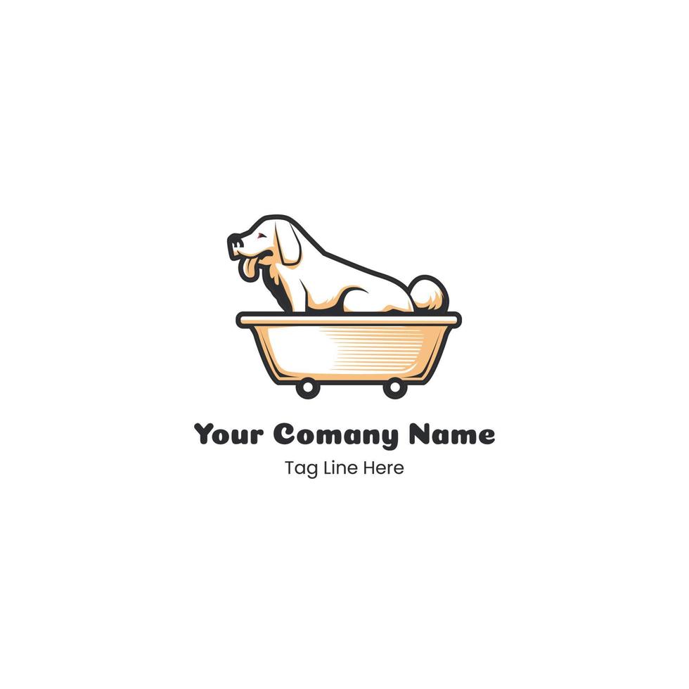 pet care services logo vector illustration design
