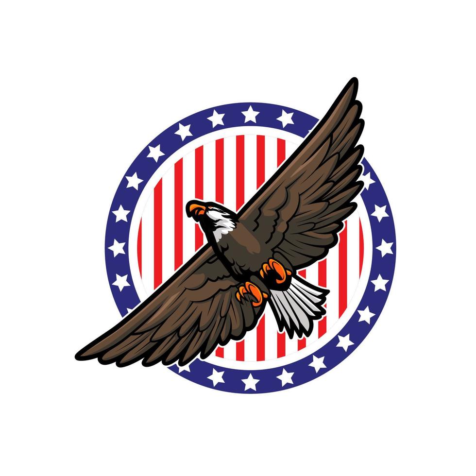 eagle illustration simple vector design