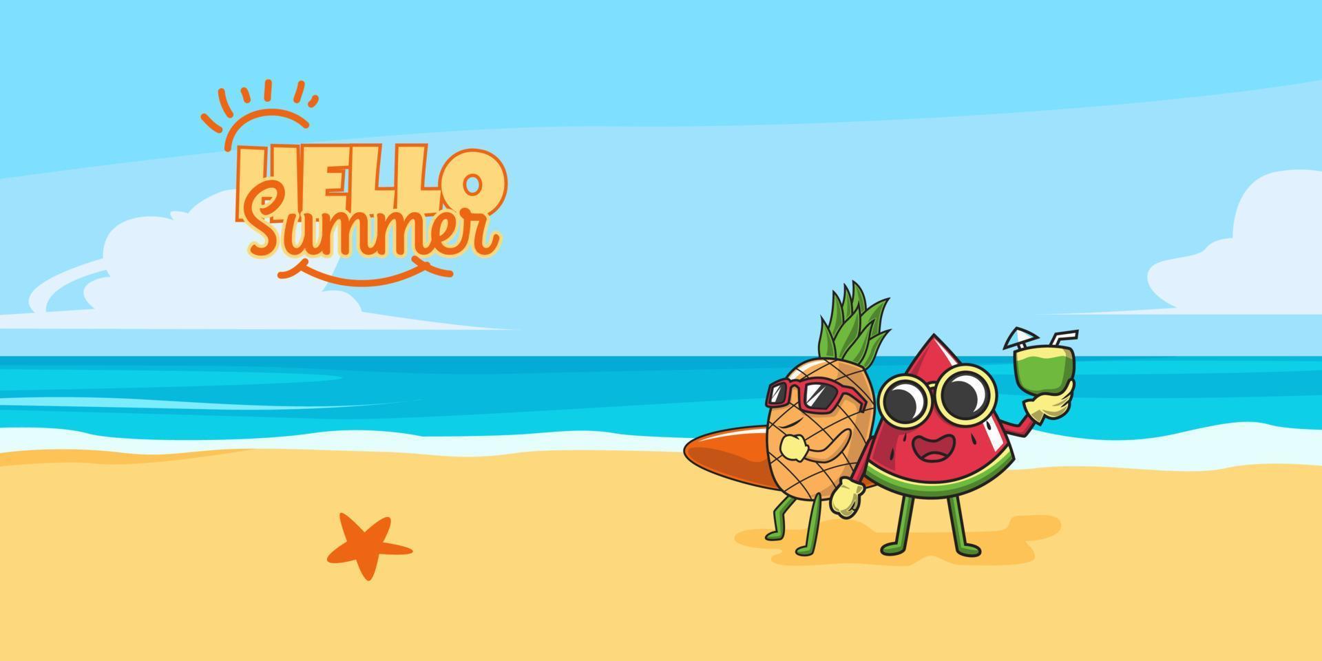 summer holiday vector illustration design