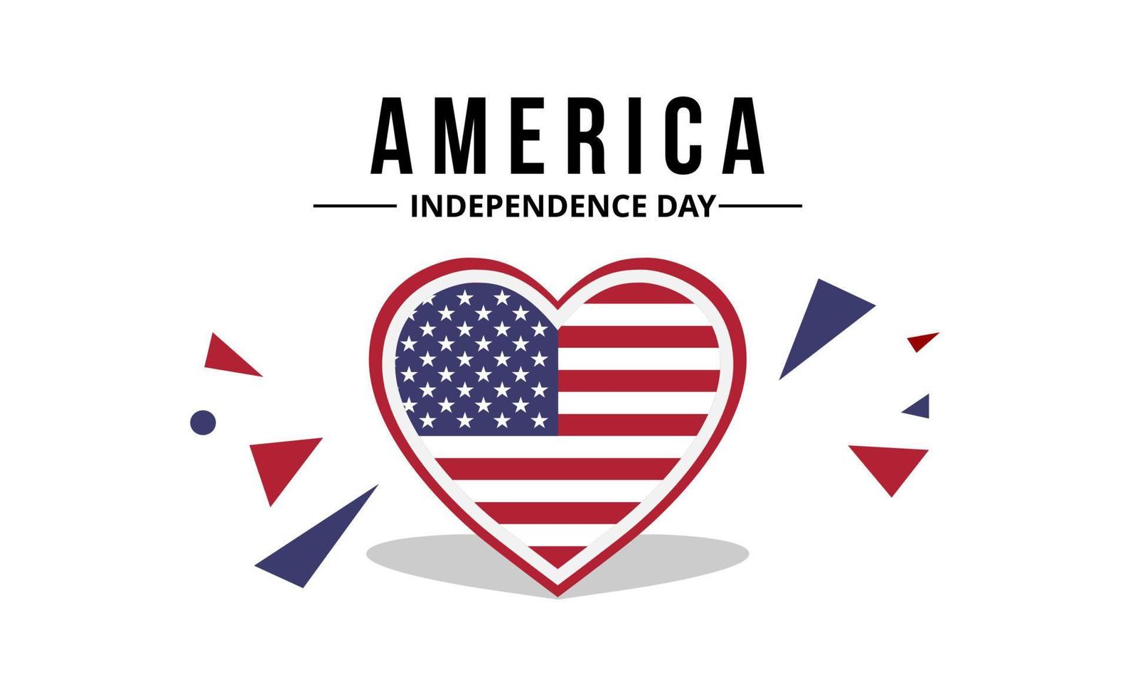american flag with original color vector design
