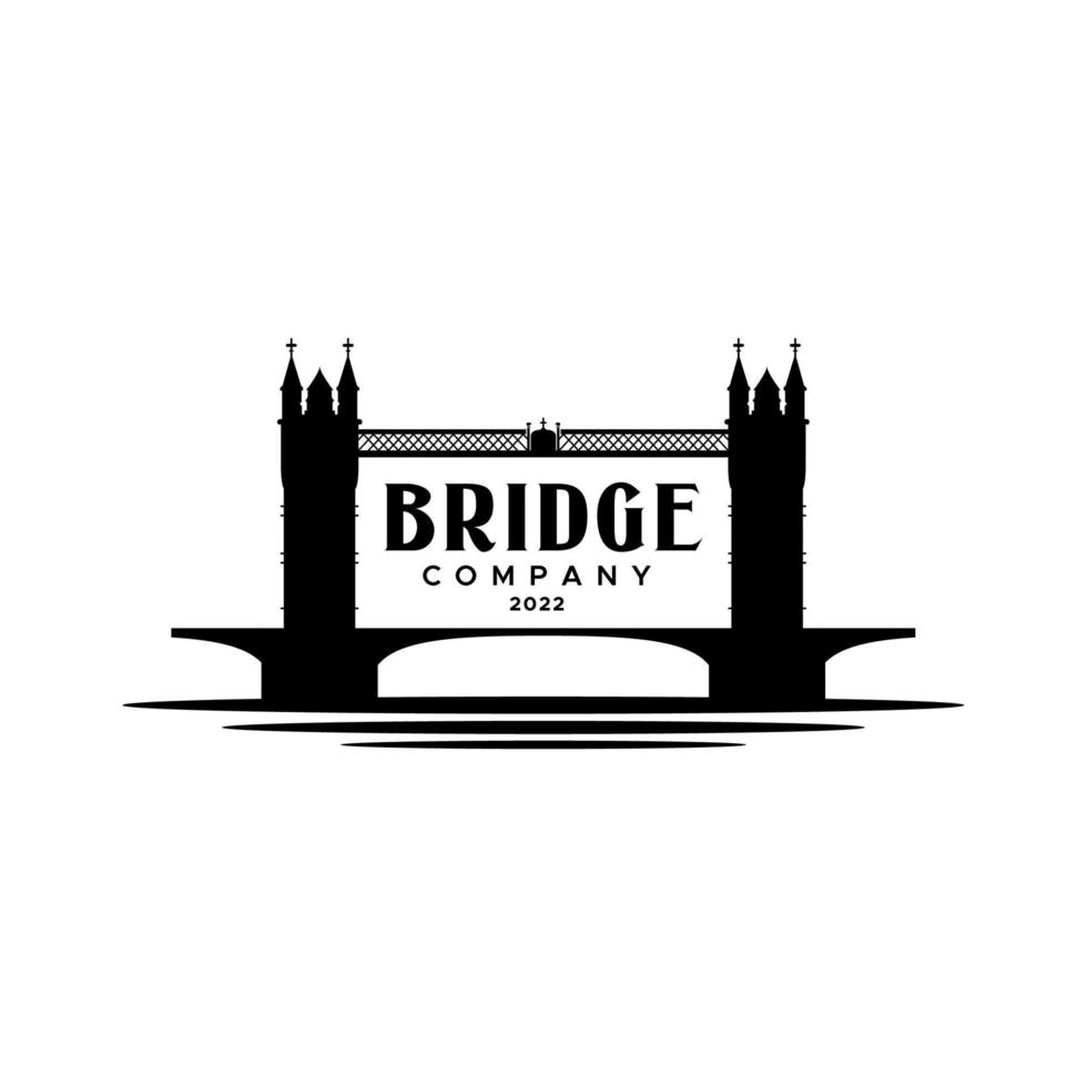 London Bridge Logo design inspiration vector