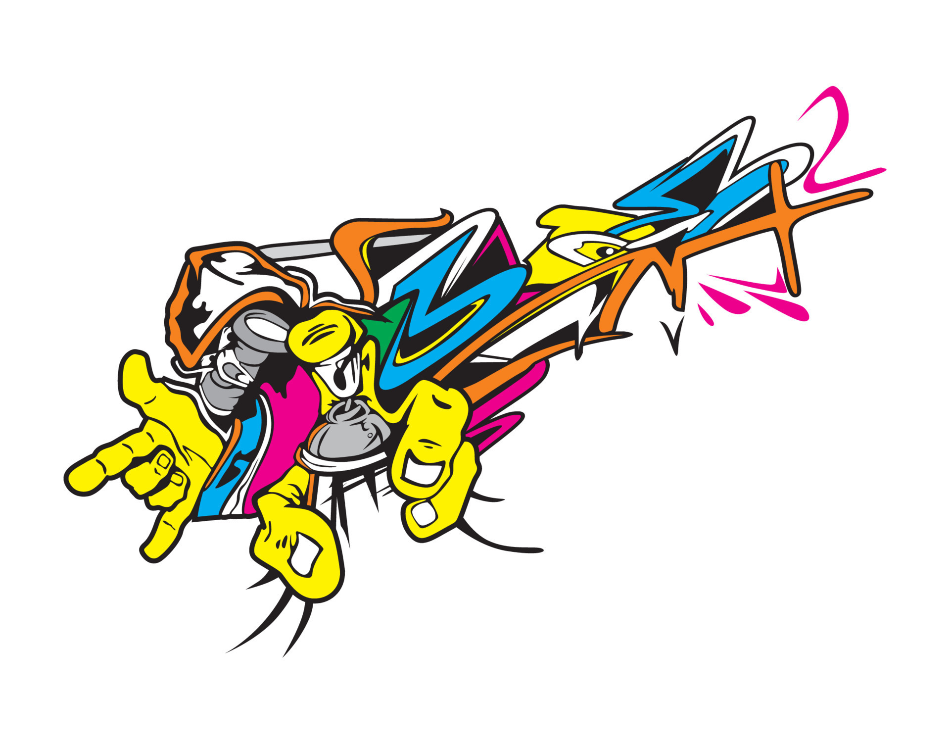 abstract vector graffiti that can be used for decoration or inspiration