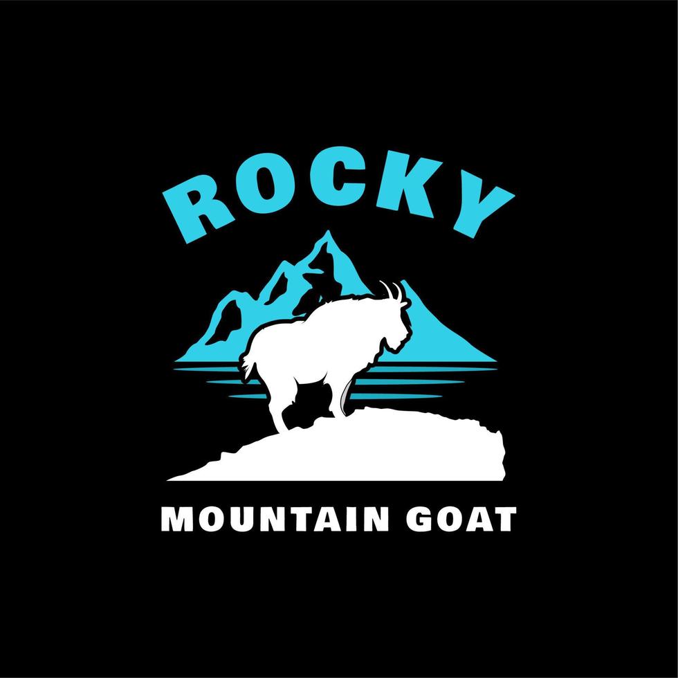 Mountain Goat Ibex Sheep Chamois Logo Design Inspiration vector