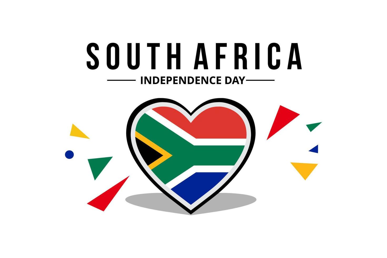 South Africa Flag Vector For Party Celebration