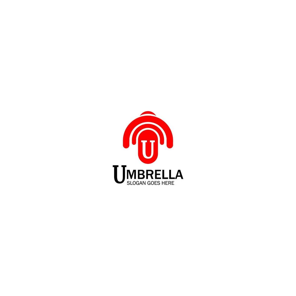 plantilla de logotipo de paraguas para negocios vector