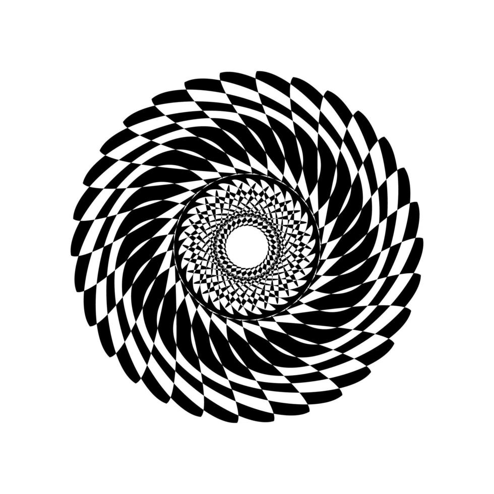 Radial geometric pattern vector image eps10