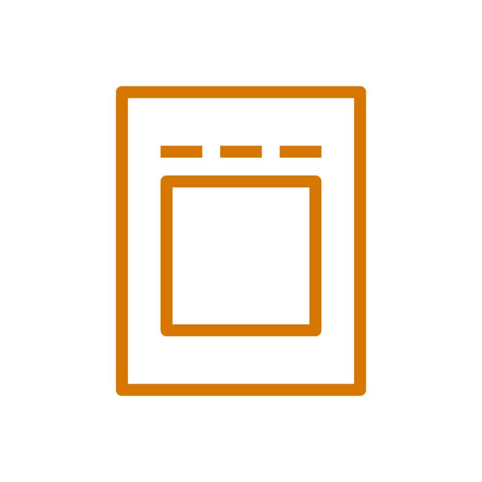 Drip bag coffee icon for instruction. Tear across the dotted line vector