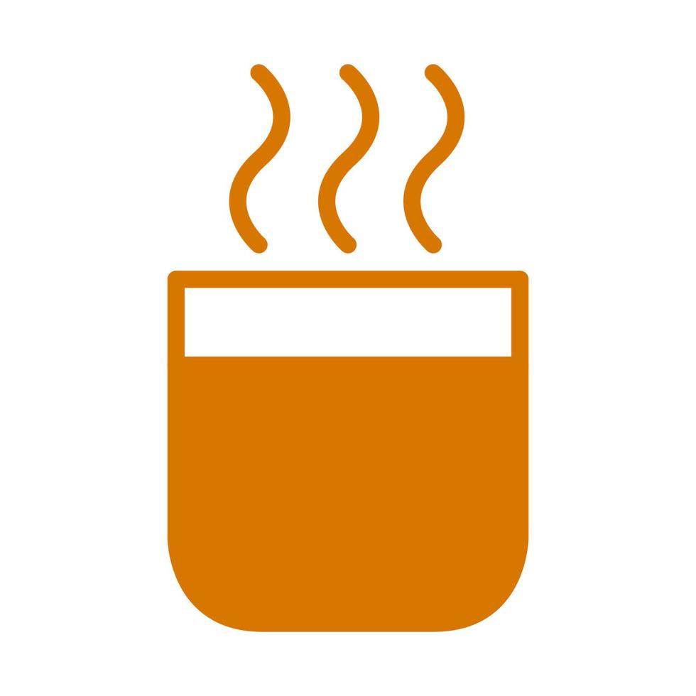 Hot drink icon. Steam over the cup symbol. Ready drip bag coffee isolated vector