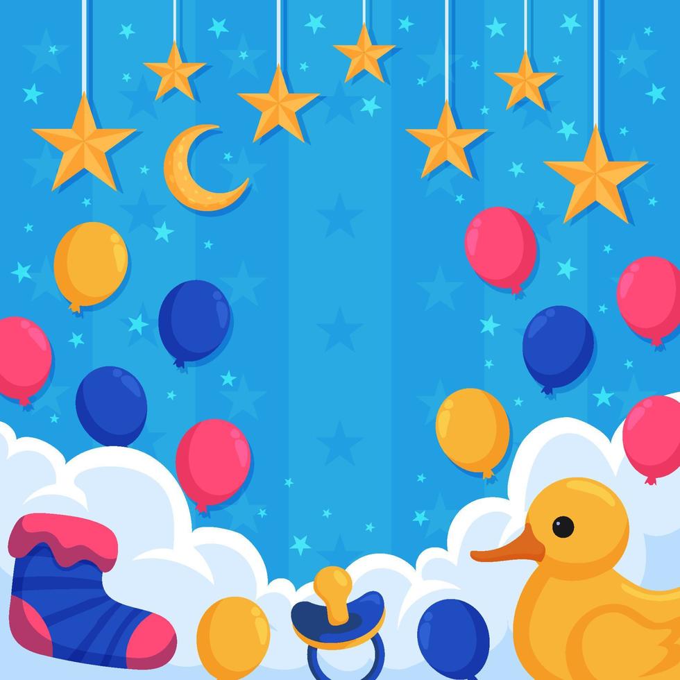 Born Day Background Concept vector