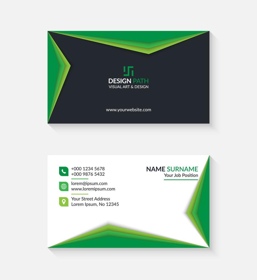 Creative Business Card Template Design vector