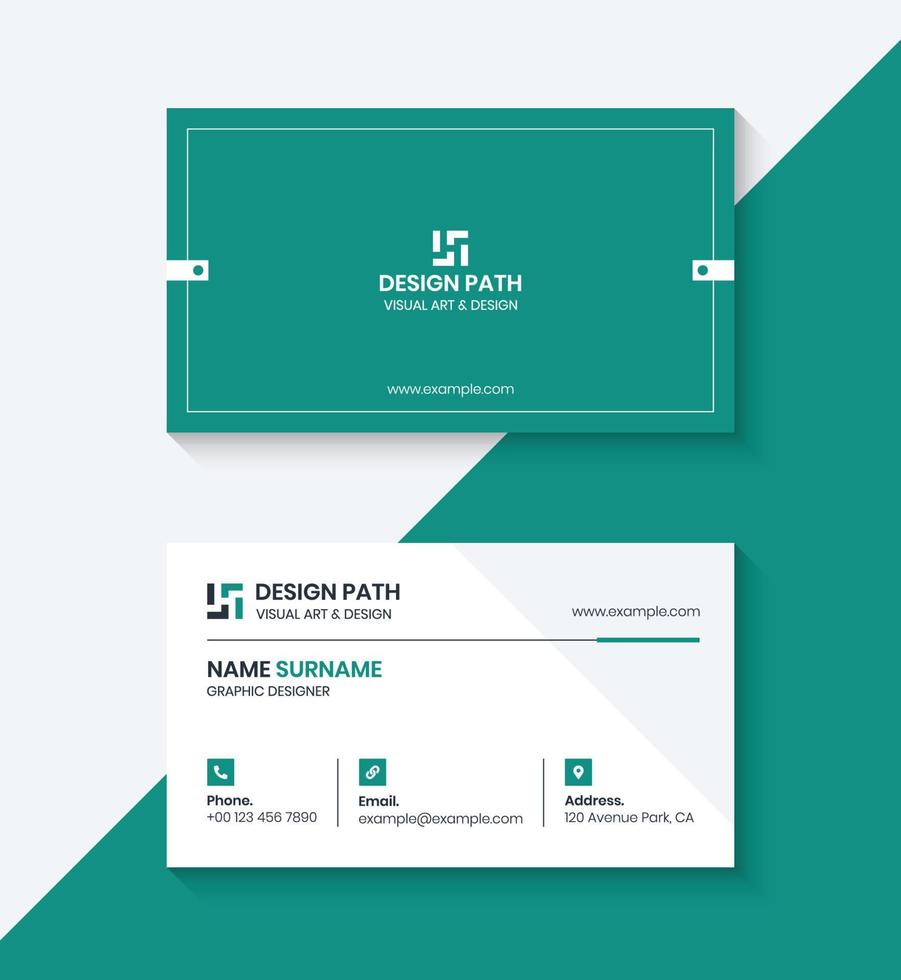 Simple Business Card Template Design vector