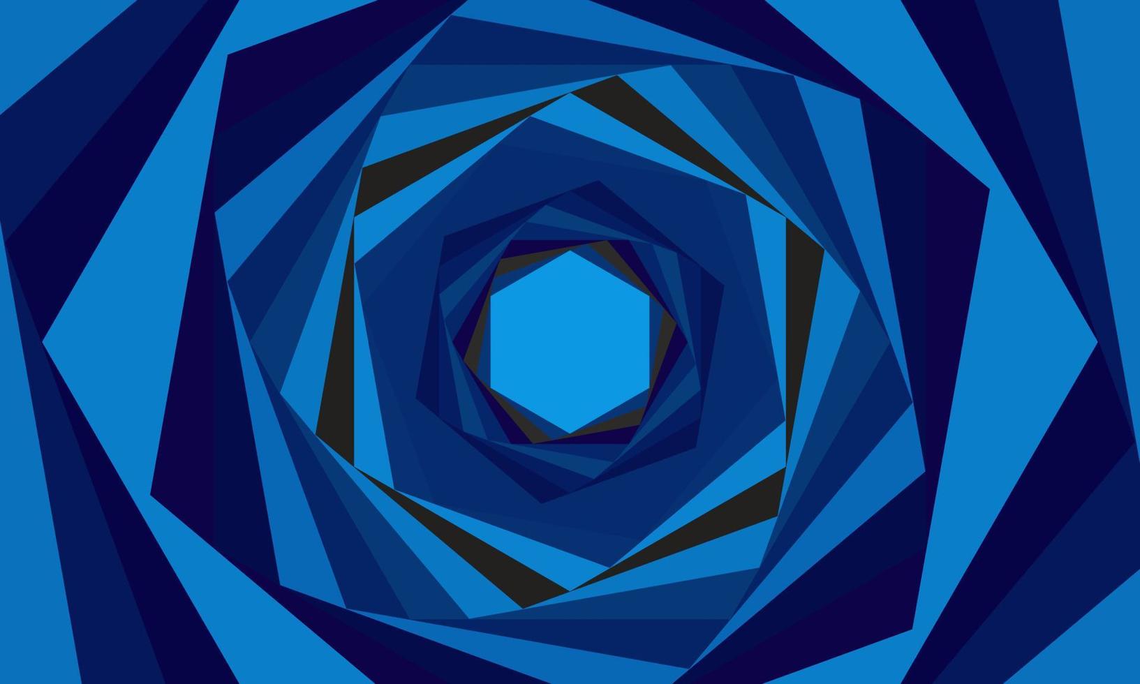 Fondo geométrico abstracto espiral azul. ilustración vectorial vector