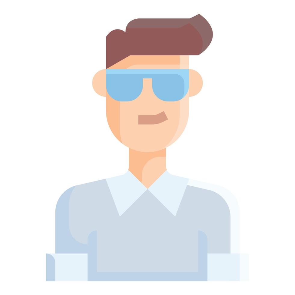 People Icon Man glasses Vector .