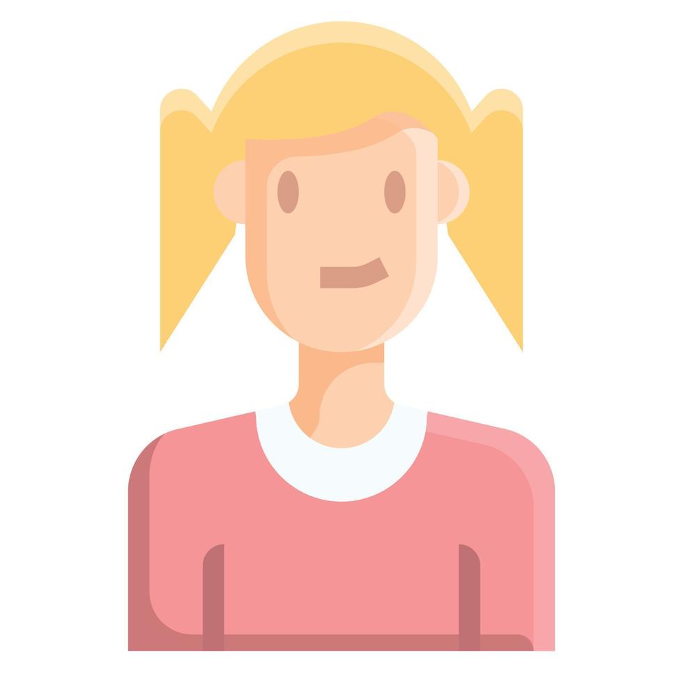 People Icon Girl Vector .